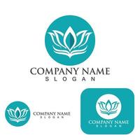 Lotus Flower Logo And Symbol Vector