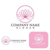 Lotus Flower Logo And Symbol Vector