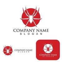 Spider logo and symbol vector  template elements