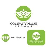 Green  leaf ecology Logo nature element vector