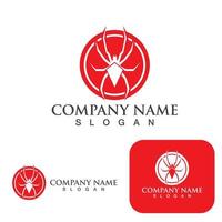 Spider logo and symbol vector  template elements