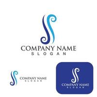 S letter logo Business corporate vector