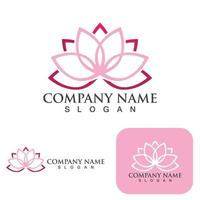 Lotus Flower Logo And Symbol Vector