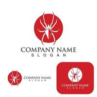 Spider logo and symbol vector  template elements