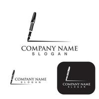 Pen Logo and symbol template vector