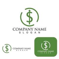 Dollar Logo Money icon Template vector