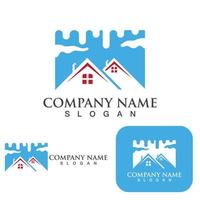 Home and building logo and symbol vector