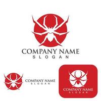 Spider logo and symbol vector  template elements