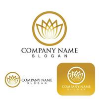 Lotus Flower Logo And Symbol Vector