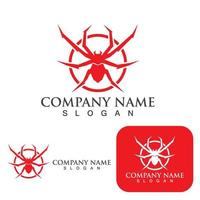 Spider logo and symbol vector  template elements