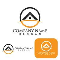 Home and building logo and symbol vector