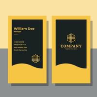 Minimalistic Vertical Business Card vector