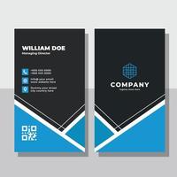 Stylish And Modern Vertical Business Card vector