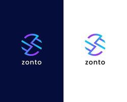 plantilla de diseño de logotipo de letra z vector