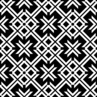 black white ethnic geometric pattern vector