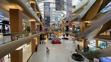 Atakoy,istanbul,Turkey.April 23,2022.interior of a modern shopping mall Aplus in Atakoy district,istanbul. video