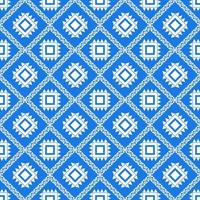 asian ethnic geometric fabric pattern vector