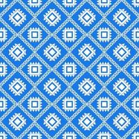 asian ethnic geometric fabric pattern vector