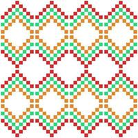 vintage square textile fabric pattern vector