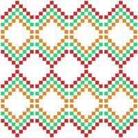 vintage square textile fabric pattern vector