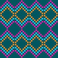 vintage square textile fabric pattern vector