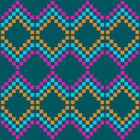 vintage square textile fabric pattern vector