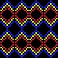 vintage square textile fabric pattern vector