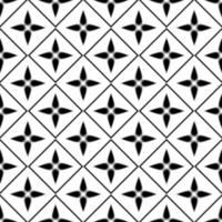 negro blanco asiático floral étnico geométrico vector