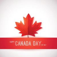 1st July, Canada Day. vector