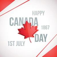 1 de julio, día de Canadá. vector