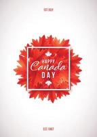 1th of July, Happy Canada Day. vector