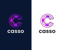 letter c logo design template vector