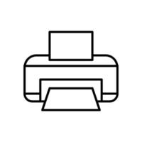 Printer isolated icon design template vector