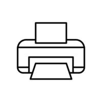 Printer isolated icon design template vector