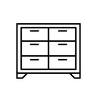 Cabinet isolated icon design template vector