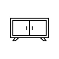 Cabinet isolated icon design template vector