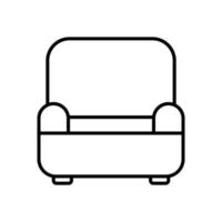 Sofa isolated icon design template vector