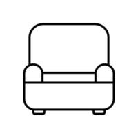 Sofa isolated icon design template vector