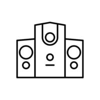 Speaker isolated icon design template vector