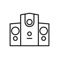 plantilla de diseño de icono aislado de altavoz vector