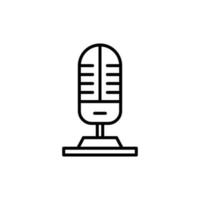 Microphone isolated icon design template vector