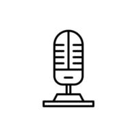 Microphone isolated icon design template vector