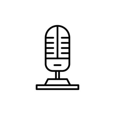 Microphone isolated icon design template