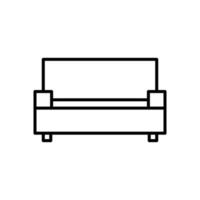 Sofa isolated icon design template vector