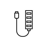 Extender usb isolated icon design template vector
