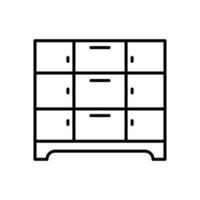 Cabinet isolated icon design template vector