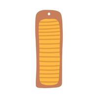 Cat scratching board in cartoon flat style. Cat tree with a toy ball, furniture for kittens. Kitten accessories, pet claw sharpener isolated on white background. vector