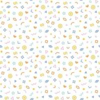 Memphis style seamless pattern. vector