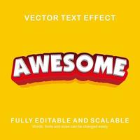 Editable text effect awesome text style premium vector