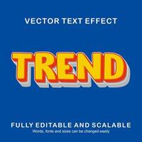 efecto de texto editable estilo de texto de tendencia vector premium